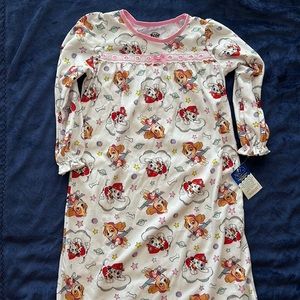 NWT, Girls flannel paw patrol nightgown